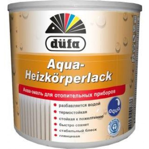 Düfa Aqua-Heizkörperlack - Аква-эмаль для отопительных приборов 0,75 л